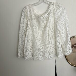 Joie lace top white